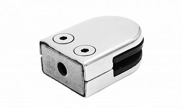 Стеклодержатель штампованный, под стекло 8 мм (4+4 мм), на плоскость 40х22х53 полированный (AISI 304) k039 купить в Ростове-на-Дону