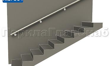 Готовый пристенный поручень с 4 держателями, длина 3300 мм (AISI 304) k730-33 купить в Ростове-на-Дону