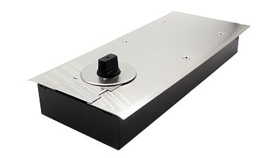 Доводчик для стеклянной двери до 80 кг EN3, напольный, 500 тыс. циклов, нержавеющая сталь AISI 304, шлифованная t183 SSS купить в Ростове-на-Дону