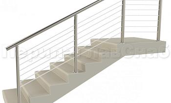 Заполнение из 7ми тросиков (тросик в оболочке) для крыльца в Ростове-на-Дону. Готовые проекты ПерилаГлавСнаб