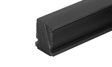 Подставка для стекла в профиль т40, материал ТЭП, цвет черный т40-05 купить в Ростове-на-Дону