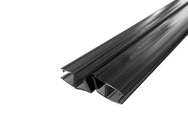 Комплект уплотнителей для стекла 8мм (2 шт.), стекло-стекло, с магнитом 135°, 2,2 м.черный прозрачный t208 BL купить в Ростове-на-Дону