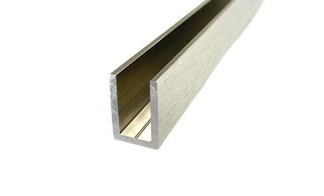 П-образный профиль 19x13, L=2200, алюминий шлифованный t756-4 ALS 2