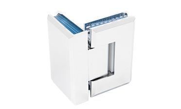 Петля для душевой кабины стекло-стекло 90° 90х55 мм латунь-хром, полированная t304 PC купить в Ростове-на-Дону