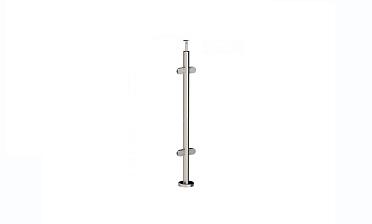Стойка круглая Ø38.1: 4 штамп. стеклодержателя, полированная, высота 950 мм (AISI 201) k728 купить в Ростове-на-Дону