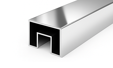 Труба 40х60, с пазом 24х24, полированная, AISI 304 k824-3 купить в Ростове-на-Дону
