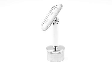 Наконечник палец с регулируемым ложементом под поручень Ø38.1-42.4 мм, на стойку Ø38.1х1.5 мм, литой, полированный, нержавеющий (AISI 304) k006-7 купить в Ростове-на-Дону