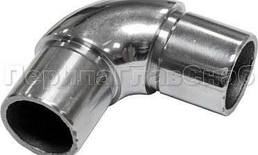 Отвод трубы Ø25.4 мм с установочными кольцами, полированный (AISI 304) k325 купить в Ростове-на-Дону