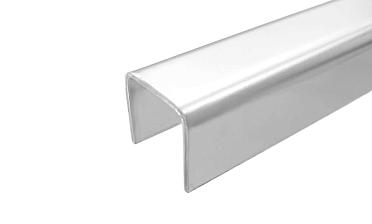 Профиль П-образный, L=2000 мм, t=1.5 мм, для стекла 16 мм, полир. (AISI 304) Ф-0457 купить в Ростове-на-Дону