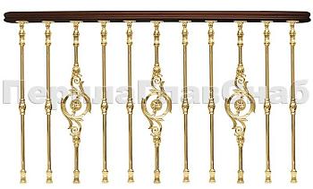 Латунные перила для лестниц серии – Деметра L05 в Ростове-на-Дону. Готовые проекты ПерилаГлавСнаб