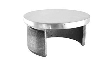 Заглушка для поручня с пазом Ø48.3 мм 4х39 мм шлифованная (AISI 304) k235-2 купить в Ростове-на-Дону