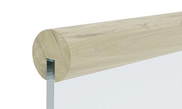 Поручень деревянный из Дуба Ø50мм С ПАЗОМ, премиум Ф-1163 купить в Ростове-на-Дону