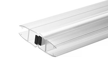 Комплект уплотнителей для стекла в душевую кабину (2 шт.), стекло-стекло 8 мм, прозрачный, 180°, 2200 мм t209-2 купить в Ростове-на-Дону