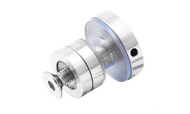 Крепление трека к стеклу AISI 304 шлифованное t449 SSS  купить в Ростове-на-Дону