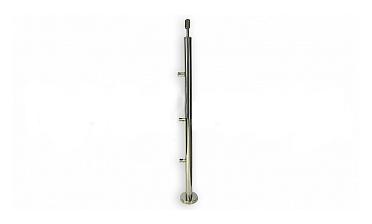 Стойка круглая Ø38.1: 3 ригеледержателя, полированная, высота 950 мм (AISI 304) k713 купить в Ростове-на-Дону