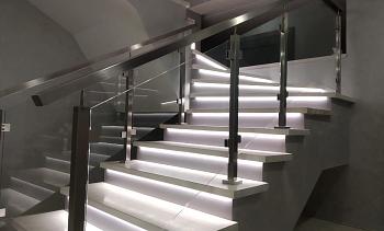 Ограждения из нержавейки со стеклом в Ростове-на-Дону. Готовые проекты ПерилаГлавСнаб