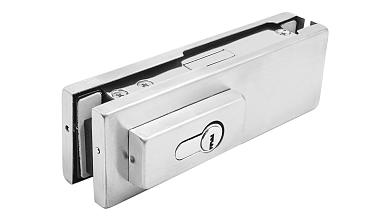 Замок для стеклянной двери центральный с прямоугольным ригелем, шлифованный, вырез 13 t152 SSS купить в Ростове-на-Дону