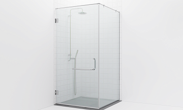 Комплект фурнитуры для душевой перегородки на профиле с угловой штангой t551-1 купить в Ростове-на-Дону