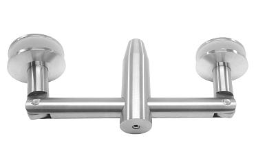 Крепление двойное с рутелями к стене, AISI 304 k629 купить в Ростове-на-Дону