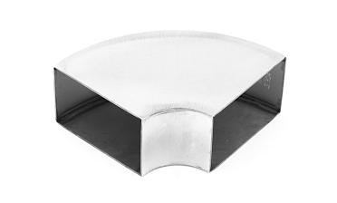 Отвод поручня под сварку 60х40х130x1.5  90°, полированный 600 Grit (AISI 304) k675 купить в Ростове-на-Дону