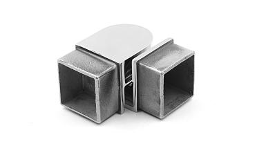 Поворот поручня 40х40 мм, регулируемый, полированный, (AISI 304) k366 купить в Ростове-на-Дону