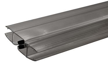 Комплект уплотнителей для стекла 8мм (2 шт.), полупрозрачный черный, стекло-стекло, с магнитом 90°/180°, 2,2 м t210-2 BL купить в Ростове-на-Дону