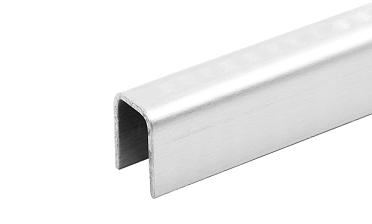 Профиль П-образный, L=2500 мм, t=1 мм, для стекла 8 мм, шлиф. (AISI 304)  t115 SSS купить в Ростове-на-Дону