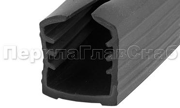 Уплотнитель в поручень с пазом 27х30 для стекла 8+8 мм, EPDM Фk307 купить в Ростове-на-Дону