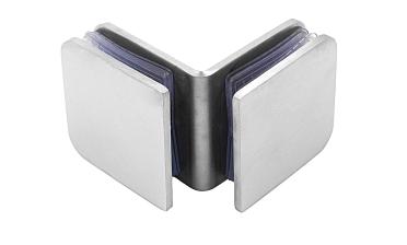 Коннектор для душевой кабины стекло-стекло 90° 45х45 мм шлифованный t725-2 SSS  купить в Ростове-на-Дону