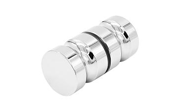 Ручка-кноб для двери 32х38 мм латунь-хром, полированная t692 PC купить в Ростове-на-Дону