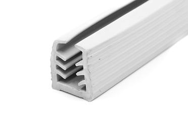 Уплотнитель в поручень с пазом 27х30 для стекла 10 мм, EPDM (палки 3 м) СЕРЫЙ Фk305-G купить в Ростове-на-Дону