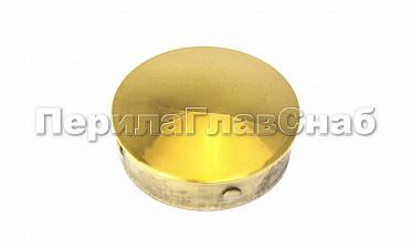 Заглушка штампованная Ø38х1.5 мм, (AISI 304), под золото Фk036-88 купить в Ростове-на-Дону