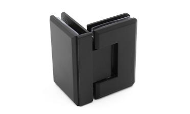 Петля для душевой стекло-стекло 90х55 мм, 90°, цинк, черный t304 BZn купить в Ростове-на-Дону