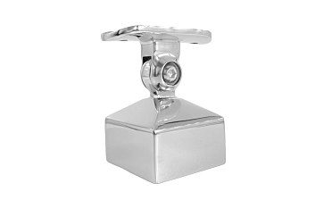 Наконечник 40х40 мм внешний полированный, с ложе под Ø50.8 мм, литой, регулируемый, облегченный, AISI 304, k239-4-NEW купить в Ростове-на-Дону