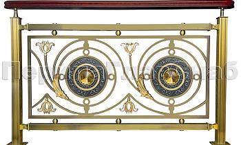 Латунные ограждения лестниц серия – Валгалла XL04 в Ростове-на-Дону. Готовые проекты ПерилаГлавСнаб