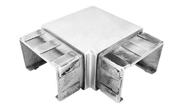 Отвод для поручня с пазом 40х60 мм, шлифованный (AISI 304) Фk542-2 купить в Ростове-на-Дону