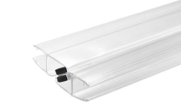 Комплект уплотнителей для стекла в душевую кабину (2 шт.), стекло-стекло 8 мм, с магнитом 90°/180°, 2200 мм t210 купить в Ростове-на-Дону