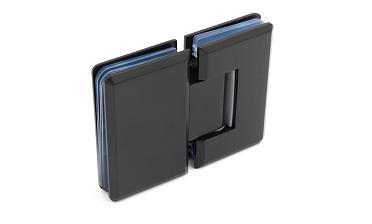 Петля для душевой кабины стекло-стекло 180°, 90*55, цинк, черн. t303 BZn купить в Ростове-на-Дону