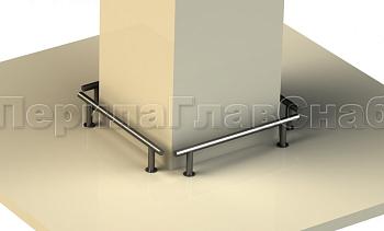 Защитный отбойник для автомобилей из черного металла в Ростове-на-Дону. Готовые проекты ПерилаГлавСнаб