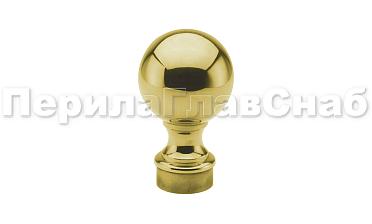 Наконечник стойки шар, Ø38.1 мм, литой, утяжеленный, золото k070-88 купить в Ростове-на-Дону