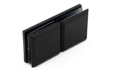 Коннектор для душевой кабины стекло-стекло 180°, 45х45, черный, вырез 71 t734 BZn купить в Ростове-на-Дону