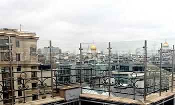 Ветрозащитное ограждение на стойках из нержавейки в Ростове-на-Дону. Готовые проекты ПерилаГлавСнаб