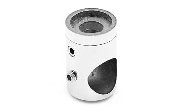 Ригеледержатель на стойку под плоскость Ø16 мм, литой, Ø22х30 мм, полированный, (AISI 304) k065-2 купить в Ростове-на-Дону