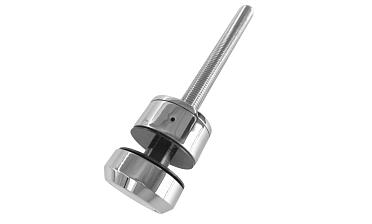 Комплект торцевого крепления несущего стекла, шпилька М16 AISI304, гайка-шайба Ø50х10мм, с регулировкой вылета 25-39мм, полированный, AISI 304 k277-11 купить в Ростове-на-Дону