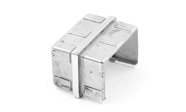 Соединитель для поручня с пазом 40х60 мм, полированный (AISI 304) k541 купить в Ростове-на-Дону