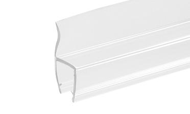 Уплотнитель для стекла в душевую кабину 8 мм, стекло-стекло 2200 мм жесткий ус t201 купить в Ростове-на-Дону