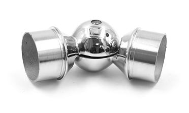 Поворот литой, регулируемый, "шар" с установочными кольцами, под Ø50.8 мм, (AISI 304) k558 купить в Ростове-на-Дону