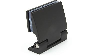 Петля для душевой стена-стекло 90°, односторонняя, без реза, нержавеющая сталь AISI 304, черная t315 BL  купить в Ростове-на-Дону