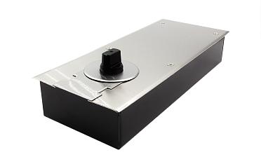 Доводчик для стеклянной двери до 80 кг EN2, напольный, 500 тыс. циклов, нержавеющая сталь AISI 304, шлифованная t182 SSS купить в Ростове-на-Дону