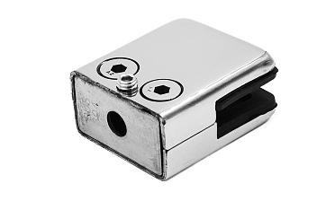 Стеклодержатель штампованный, под стекло 8 мм (4+4 мм), на плоскость 40х24х48 полированный (AISI 304) k352 купить в Ростове-на-Дону